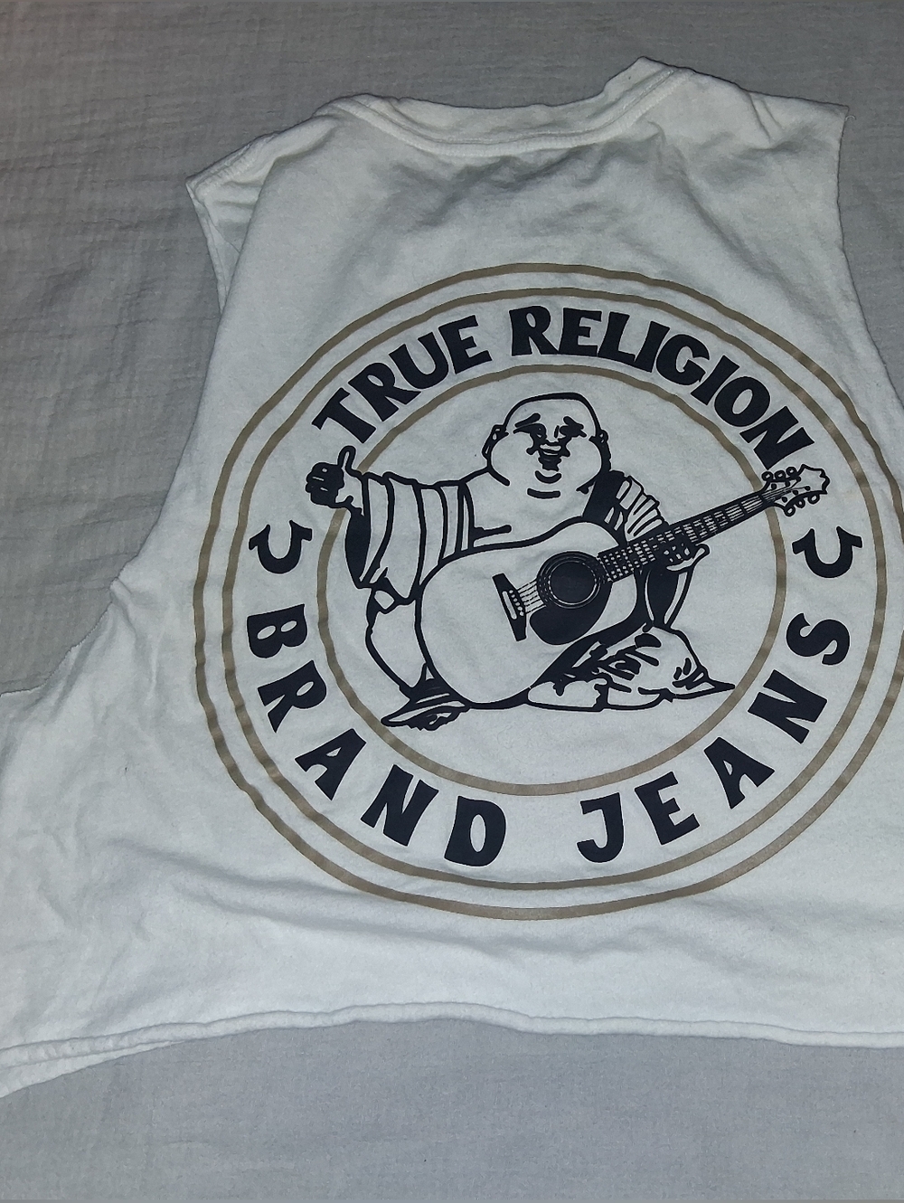 True Religion Cut Off Crop Top Size Small